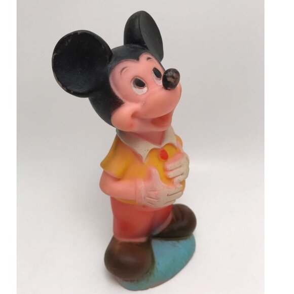 Vintage Danara Mickey Mouse Walt Disney Retro Rubber Toy - Picture 2 of 5